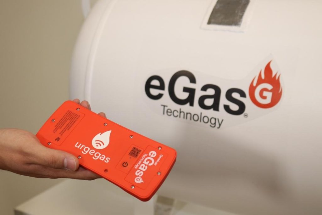 Medidor Inteligente de Gas LP con tanque de Gas LP